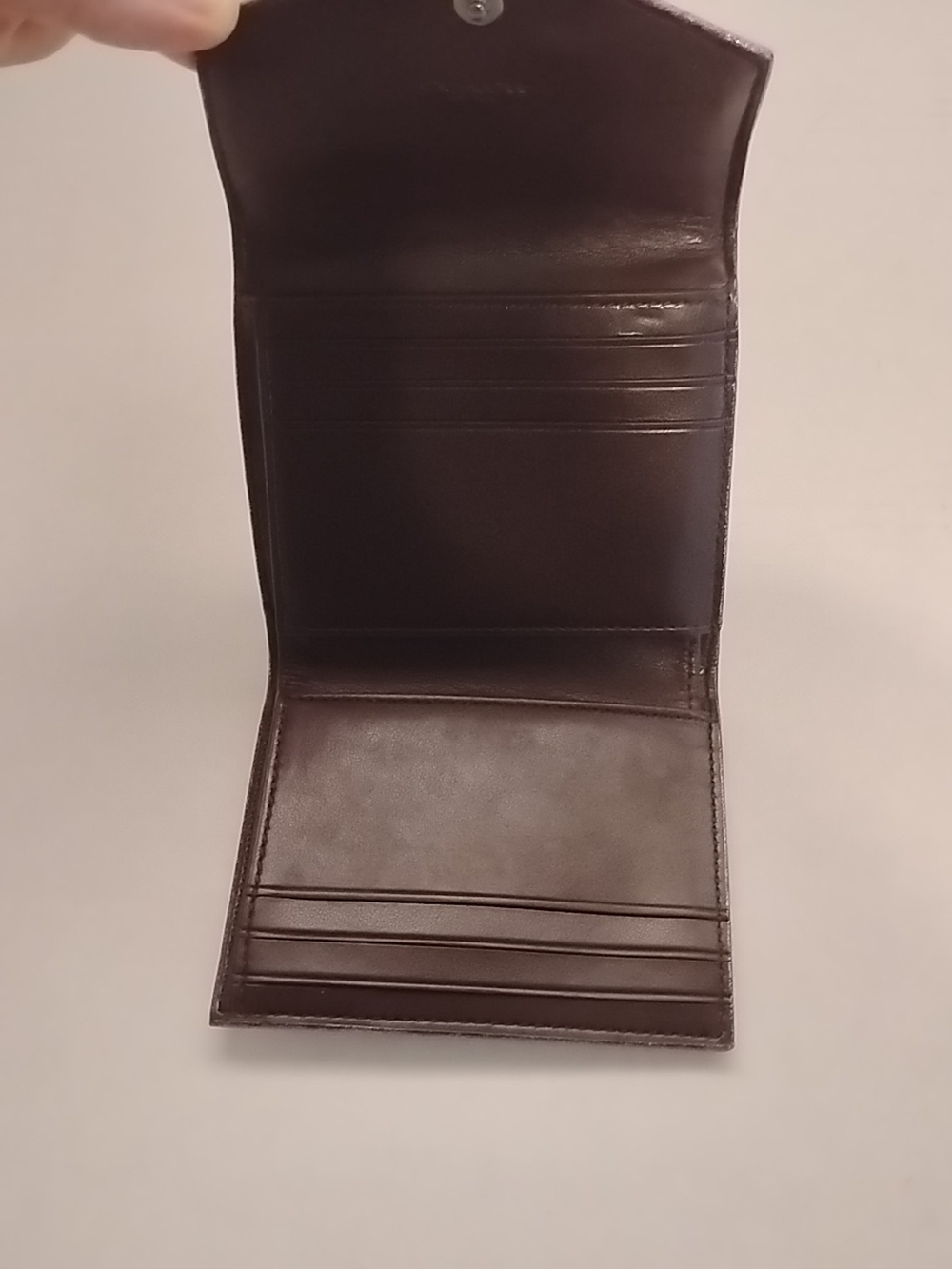 Coach Pebbled Leather Small Wallet in Metallic Pink - Picture 5 of 7